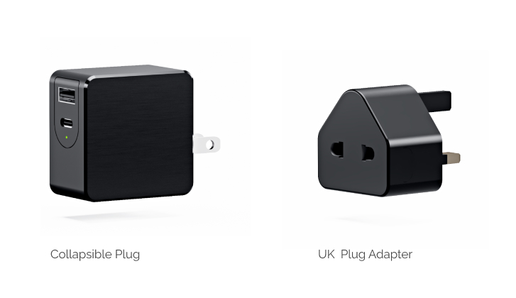 Collapsible Plug and UK Plug Adapter